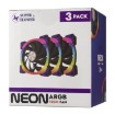 Изображение Вентилятор Super Flower NEON ARGB 120 мм черный 3x вентиляторы.