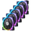 Изображение Вентилятор Super Flower NEON ARGB 120мм черный 5x вентиляторов.