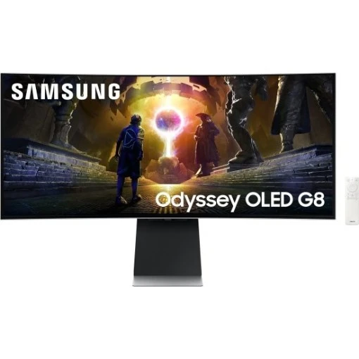 Picture of Samsung Odyssey G8 S34DG852SM OLED UWQHD 34" Curved Gaming Monitor.