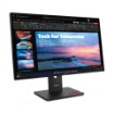 Изображение Монитор Lenovo ThinkVision T27QD-40 64AAGAT2IS черного цвета.