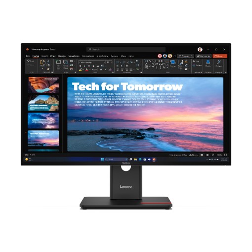 Изображение Монитор Lenovo ThinkVision T27QD-40 64AAGAT2IS черного цвета.