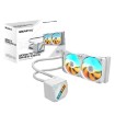 Изображение Жидкостное охлаждение для процессора Gigabyte GAMING 240 ICE белого цвета.