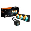 Изображение Жидкостное охлаждение для процессора Gigabyte GAMING 360 черного цвета.