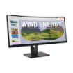 Изображение Изогнутый монитор 34” Lenovo ThinkVision T34w-30 WQHD VA 120Hz с подключением USB-C и разрешением 3440x1440.