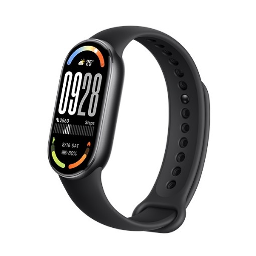 Picture of Smart Fitness Bracelet Generation 10 Model Xiaomi Smart Band 10 in black color.