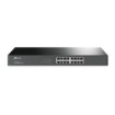 Изображение Коммутатор TP-Link TL-SG1016 на 16 портов гигабит для установки в стойку черного цвета.