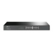Изображение Коммутатор TP-Link TL-SG1016 на 16 портов гигабит для установки в стойку черного цвета.