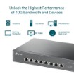 Изображение Настольный коммутатор/монтаж на полку TP-Link 8 портов 10G черного цвета.