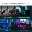 Изображение Настольный коммутатор/монтаж на полку TP-Link 8 портов 10G черного цвета.