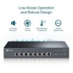 Изображение Настольный коммутатор/монтаж на полку TP-Link 8 портов 10G черного цвета.