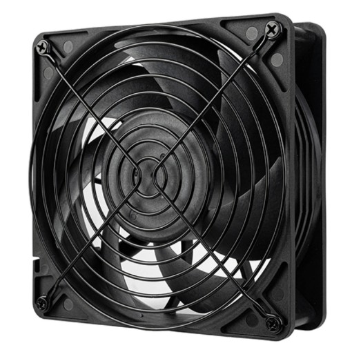 Изображение Промышленный вентилятор SilverStone FHS 140x38mm SST-FHS140X черного цвета.