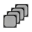 Изображение Сетка и вентилятор SilverStone FF126 120mm x4 Kit черного цвета.