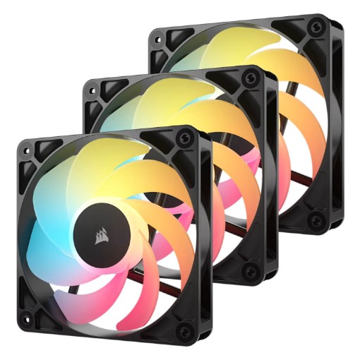 Изображение Вентилятор CORSAIR RS120-R ARGB 120мм PWM черный.
