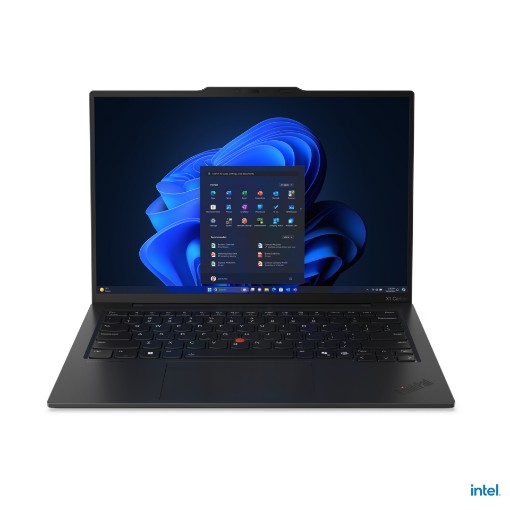 Изображение Ноутбук Lenovo ThinkPad X1 Carbon Aura Edition 21NX0077IV черного цвета.