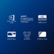 Изображение Монитор Philips E Line 346E2CUAE/00 размером 34 дюйма черного цвета.