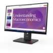 Изображение Монитор Lenovo ThinkVision T24D-40 64B9GAT1IS черного цвета.