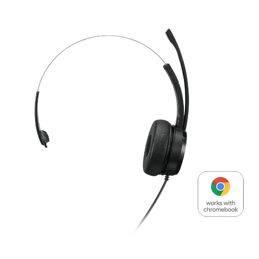 Изображение Наушники моно USB Lenovo 100 4XD1B61617 черного цвета.