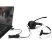 Изображение Наушники моно USB Lenovo 100 4XD1B61617 черного цвета.