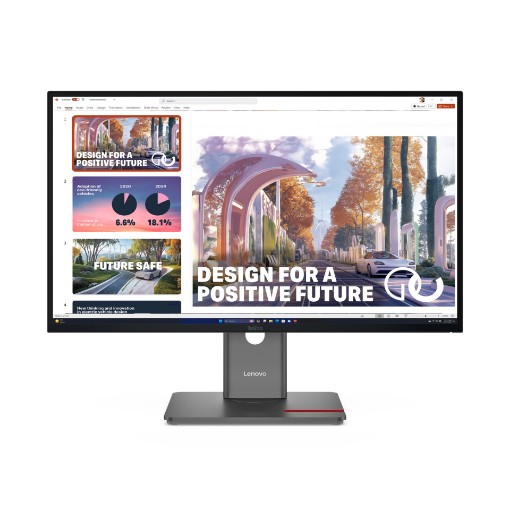 Изображение Монитор Lenovo ThinkVision P27QD-40 64B3GAT2IS черного цвета Raven.