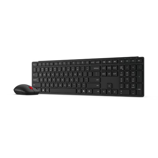 Изображение Беспроводная клавиатура и мышь Lenovo Multi-Mode Pro 4X31S04827 черного цвета.