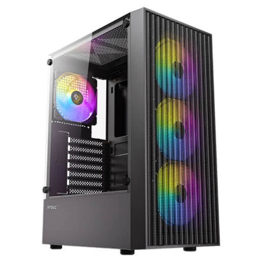 Изображение Корпус компьютера Antec AX27 RGB Elite черного цвета.