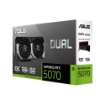 Picture of ASUS Dual GeForce RTX 5070 12GB GDDR7 OC Edition graphics card, multi-color.