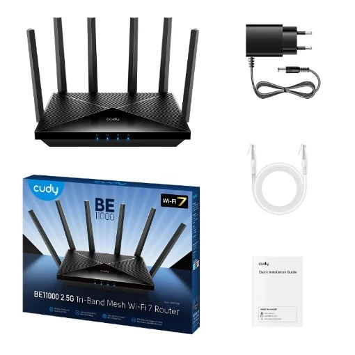 Изображение Маршрутизатор CUDY WR6500H Wi-Fi 7 2.5G.
