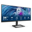 Изображение Монитор Philips E Line 346E2LAE/00 размером 34 дюйма черного цвета.