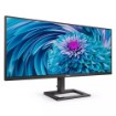 Изображение Монитор Philips E Line 346E2LAE/00 размером 34 дюйма черного цвета.