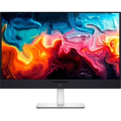 Изображение Монитор Dell Plus S3225QC изогнутый 31.6" QD-OLED 4K Ultra HD черного/серебристого цвета.