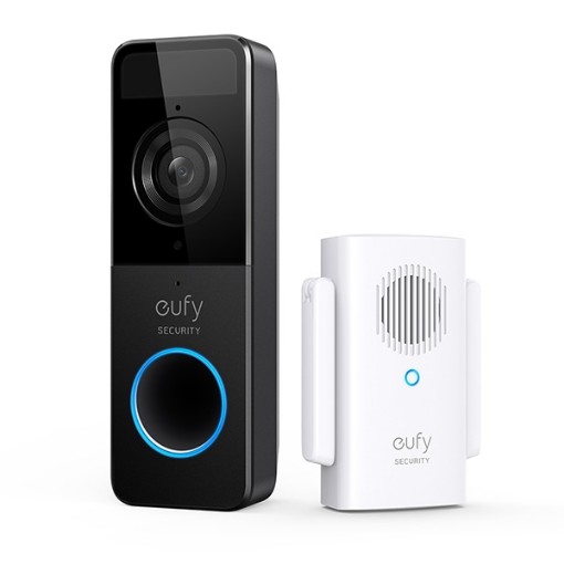 תמונה של פעמון דלת חכם eufy Security Video Doorbell Slim על סוללה
