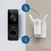 תמונה של פעמון דלת חכם eufy Security Video Doorbell Slim על סוללה