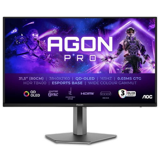 Изображение Монитор для игр AOC AGON Pro AG326UD 31.5 дюйма черного цвета.