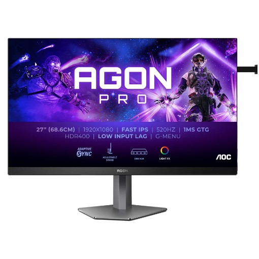 Изображение Игровой монитор AOC AG276FK 27 дюймов черного цвета.
