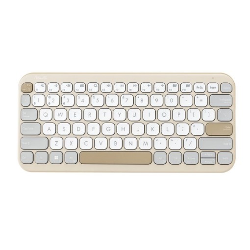 Изображение Беспроводная клавиатура Asus KW100 Marshmallow белого цвета.