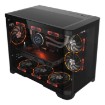 Picture of 1StPlayer UV6 Computer Case UV6-BK-2FC7R-1FC7 in black color.