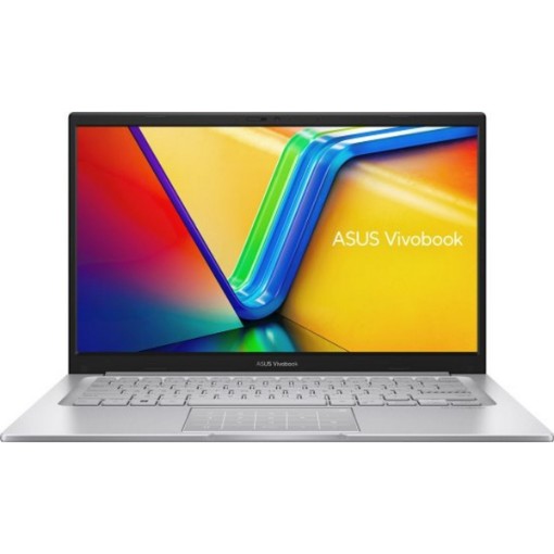 Изображение Ноутбук ASUS Vivobook 14 Cool Silver X1404VA-EB281 классического серебряного цвета.