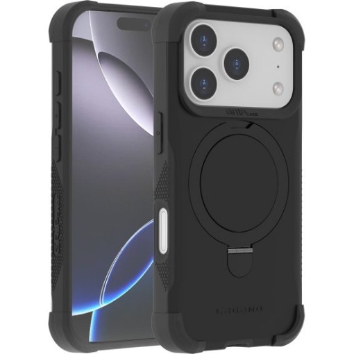 Изображение Чехол Grip Case Legend с поддержкой MagSafe для Apple iPhone 17 Pro черного цвета.