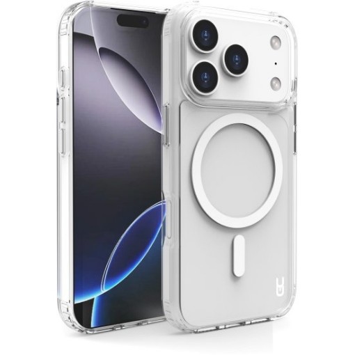 תמונה של כיסוי Grip Case Crystal תומך MagSafe ל-Apple iPhone 17 Pro בצבע שקוף