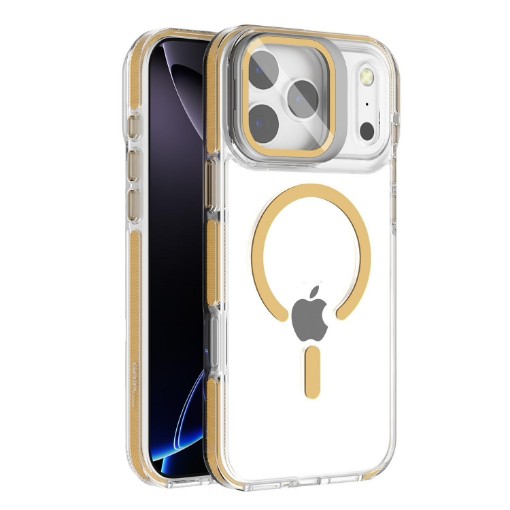 תמונה של כיסוי ל- iPhone 17 Pro Max Grip Case Crystal Pro MagSafe Gold