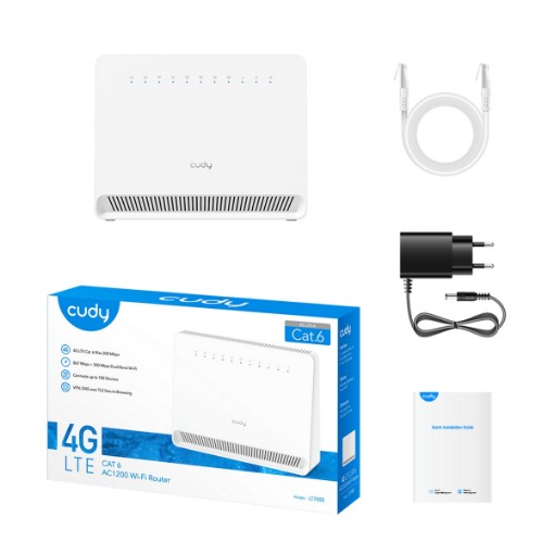 Изображение Маршрутизатор Cudy LT700E AC1200 4G LTE Cat.6 Gigabit.