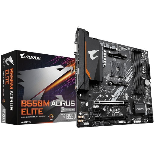 Изображение Материнская плата Gigabyte B550M AORUS ELITE.