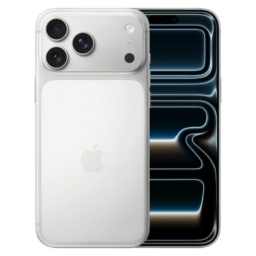 Picture of Apple iPhone 17 Pro Max Dual eSim 256GB in silver color.