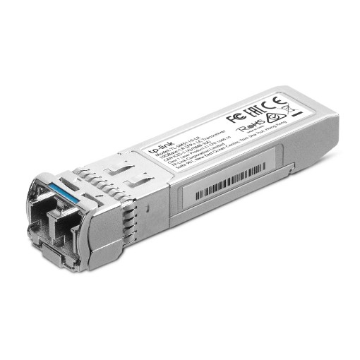 Изображение Трансивер SFP+ LC 10GBase-LR от TP-Link модель TL-SM5110-LR белого цвета.