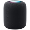 Picture of Apple HomePod smart speaker in Midnight color.