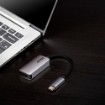 Изображение Адаптер ATEN USB-C на HDMI 4K модель UC3008A1 серебристого цвета.