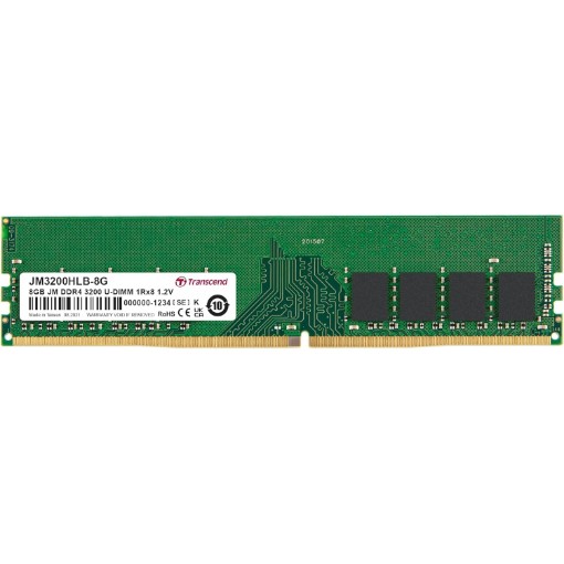 Изображение Память для настольного компьютера Transcend 8GB DDR4-3200 UDIMM.