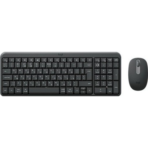 Picture of Logitech Compact MK250 Wireless Keyboard and Mouse Set in Graphite Color.