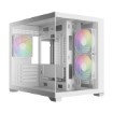 Picture of GAMDIAS AURA GC10M V2 ARGB computer case in white color.