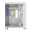 Picture of GAMDIAS AURA GC10M V2 ARGB computer case in white color.